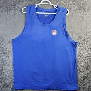 Nike Dri-Fit Shirt Mens XL Blue Run To A Magical Place Tank Top Athletic Gym